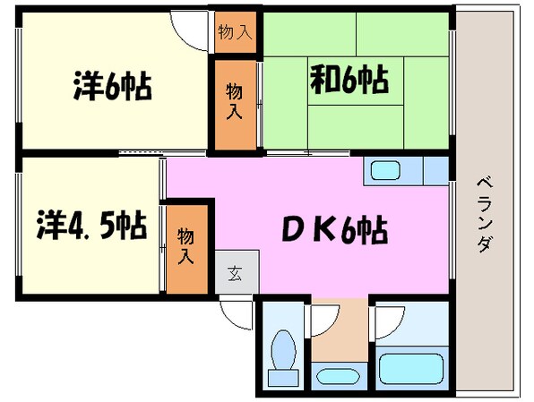 松井マンションの物件間取画像